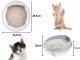 Open Cat Litter Box with High Sides and Scoop, 44.5x48.5 cm