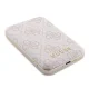 Guess 5000mAh Powerbank 4G Leather Metal Logo MagSafe, Pink