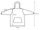 Oversized Warm Hoodie Sweatshirt Blanket with Pocket for Men and Women, Black