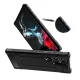 Samsung Galaxy S24 Ultra (SM-S928) Armor Guard Plastic + TPU Hybrid Case Cover, Black