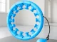 Weighted Smart Hula Hoop with Massage Nodes, Adjustable, Blue