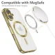 Apple iPhone 16 6.1\'\' Tech-Protect MagFlex MagSafe Case Cover, Clear with Gold Frame