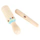 Wooden Musical Instruments Set for Kids: Triangle, Harmonica, Guiro and Rhythm Sticks