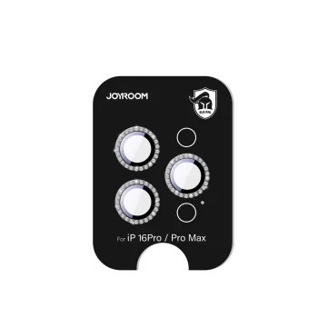 Joyroom JR-MSJ0307 kameros apsauginis stiklas iPhone 16 Pro / 16 Pro Max, juodas