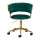 Swivel Salon Chair 4Rico QS-GW01G Velvet, Green