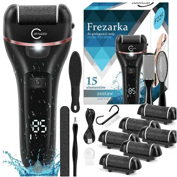 Electric Foot File and Callus Remover Kit LCD Carruzzo