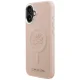 Karl Lagerfeld Initial & Metal Logo MagSafe Case for iPhone 16 Plus - Pink