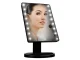 Large Cosmetic Mirror with 16 LED Illumination, Black