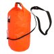 Swimming Safety Buoy with Waterproof Pocket and Whistle, 20L, Orange