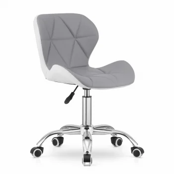 Leobert Avola Eco-Leather Office Chair, Grey/White