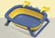 Bakalu Foldable Silicone Baby Bathtub KZ1015, Blue/Yellow