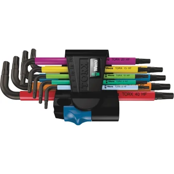 Wera 967/9 TX Multicolour HF 1 TORX L-Key Set with Holding Function, 9 pcs