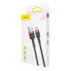Baseus 50cm 3A USB-C Type C Data Charging Cable (Black) - кабель для зарядки for Samsung Huawei Xiaomi