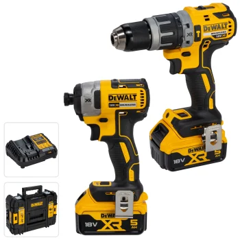 DeWalt DCK266P2T-QW Cordless Tool Kit (DCD796 + DCF887, 2x 5.0 Ah)
