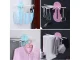 Folding Towel Rack for Bathroom and Kitchen, Pink
