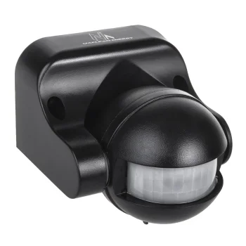 Maclean MCE358 B PIR Motion Sensor, IP44, 12m, Black