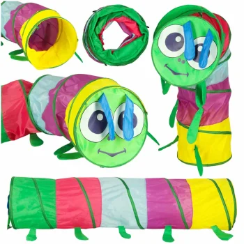 Children's Play Tent Tunnel Caterpillar for Home and Garden (174 cm)