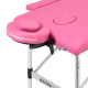 Folding Massage Table Aluminum Comfort Activ Fizjo 2 Segment Pink