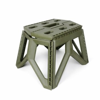 Folding Step Stool with Handle Portable Lightweight Stool for Adults up to 100 kg, Gray