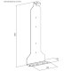Maclean NanoRS RS180 Wall Mount for PlayStation 5, White
