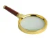 Classic Handheld Magnifying Glass 80mm, Gold