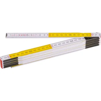 Stanley 0-35-458 Wooden Folding Rule, 2 m / 17 mm, White