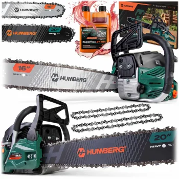 Humberg Hm-665 16" Petrol Chainsaw for Wood + Oil