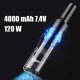 Wireless Cordless Home Office Car Vacuum Cleaner with Nozzles, 120W