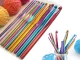 12-Piece Crochet Hook Set with Case, Aluminum Hooks 2mm - 8mm