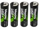 Kraunamos AA Li-Ion 1.5V 2200mWh baterijos su USB-C, 4 vnt.