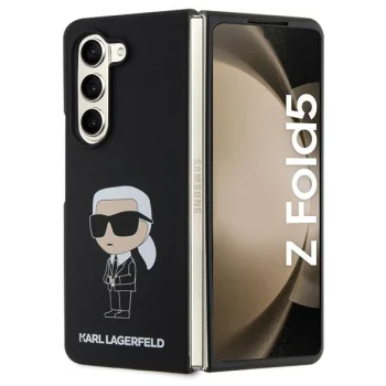 Karl Lagerfeld Samsung Galaxy Z Fold5 Case Silicone Ikonik, Black