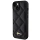 Guess iPhone 15 Case Quilted Metal Logo, Black