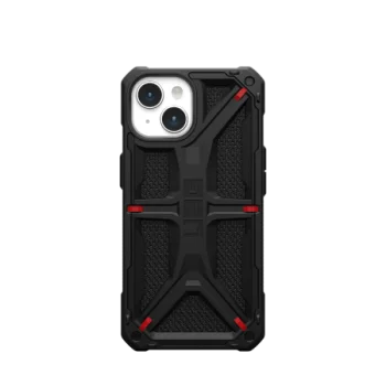 Apple iPhone 15 6.1'' UAG Monarch Hard Case Cover, Black Kevlar