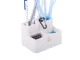 LED Desk Lamp with Organizer, 24 LED, White