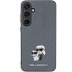 Karl Lagerfeld Samsung Galaxy S24 Plus Case Saffiano KC Pin, Grey