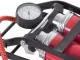 Double Cylinder Foot Pump with Pressure Gauge and Adapters TUV