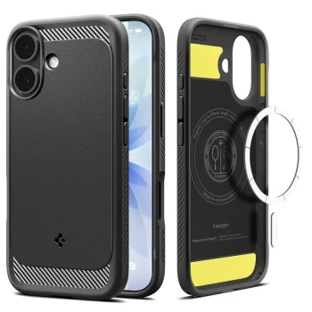 Spigen iPhone 17 Case Rugged Armor Mag Magsafe, Black