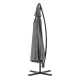 Large Cantilever Garden Parasol 3.5m with Tilt, Grey MultiGarden