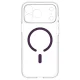 Spigen Ultra Hybrid Mag MagSafe case for iPhone 18 Pro Max / 17 Pro Max, clear/burgundy