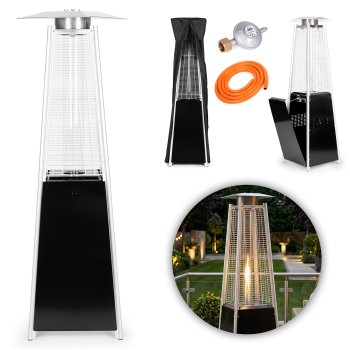 Gas Patio Heater 11.5 kW 180 cm Outdoor Heater with Cover MultiGarden