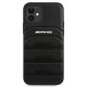 Mercedes-AMG iPhone 12 mini vāciņš Debossed Lines, melns