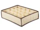 Underwear and Socks Drawer Organizer, 16 Compartments, Beige