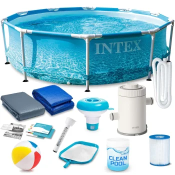 Karkasinis baseinas Intex 28208 305 x 76 cm su siurbliu ir priedais
