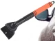 Car Window Ice Scraper, Plastic, Orange/Black