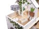 LULILO Wooden Play Dollhouse with Furniture and LED Lightning, 78cm