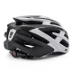 Wozinsky MTB Bike Helmet with USB Rear Light L - Black and White