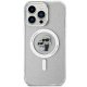 Apple iPhone 14 Pro Max 6.7\" Karl Lagerfeld Karl&Choupette Glitter MagSafe Case Cover (KLHMP14XHGKCNOT), Silver