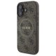 Guess 4G Ring Classic Logo MagSafe Case for iPhone 16 - Brown