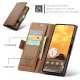 Google Pixel 9 / 9 Pro CASEME Wallet Magnetic Leather Case Cover, Brown