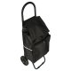 Shopping Trolley on Wheels with Insulated Pocket 95 cm, Black